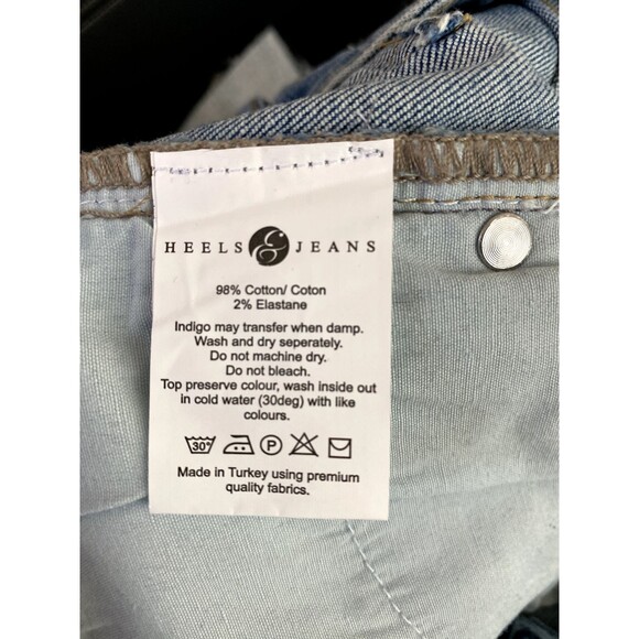 Heel Jeans Womens 26 x 28 Light Blue Skinny Denim Pants Stretch Slim Wash Casual - Picture 6 of 10